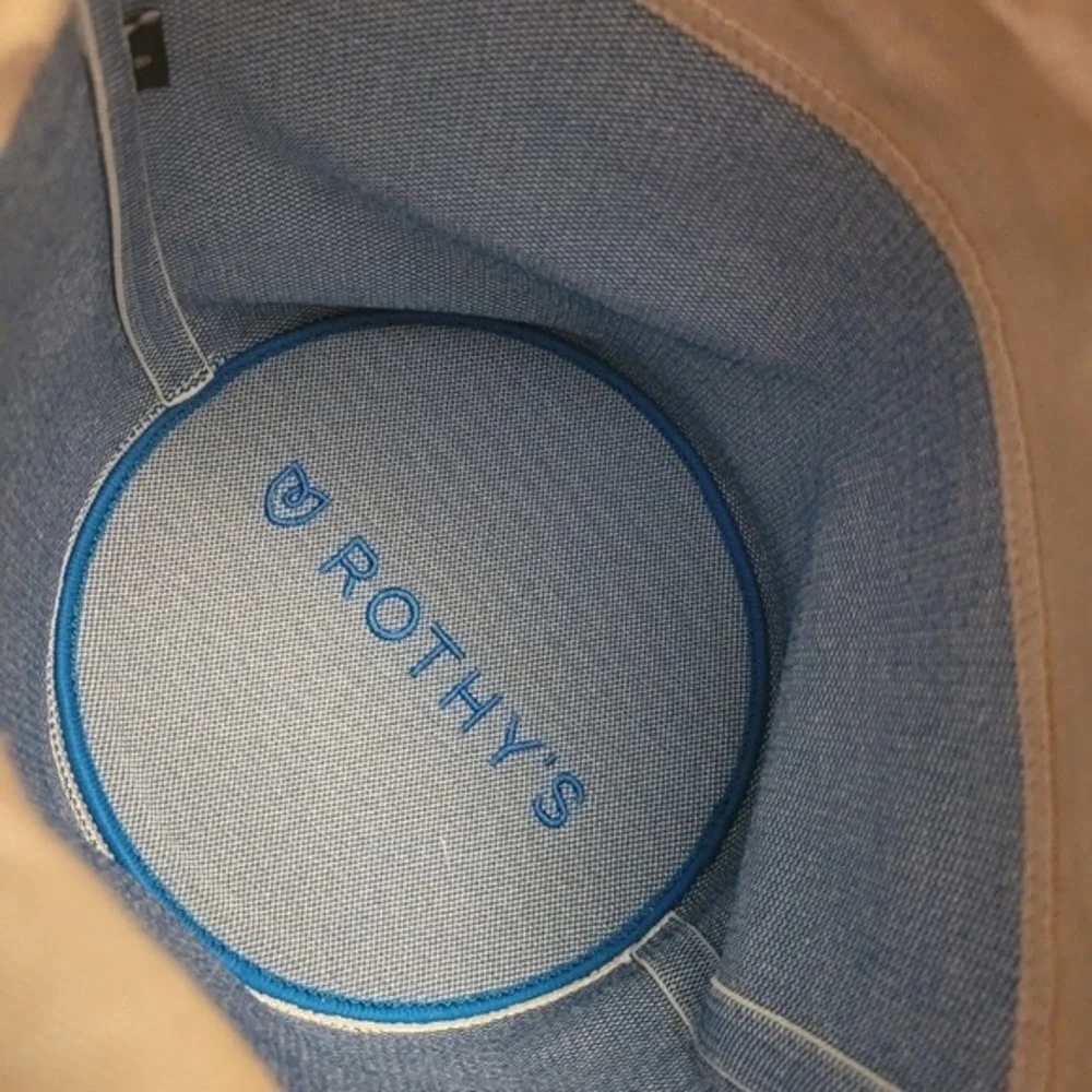 Rothy's The Pail Drawstring Bag in Indigo Cloud - Picture 9 of 10